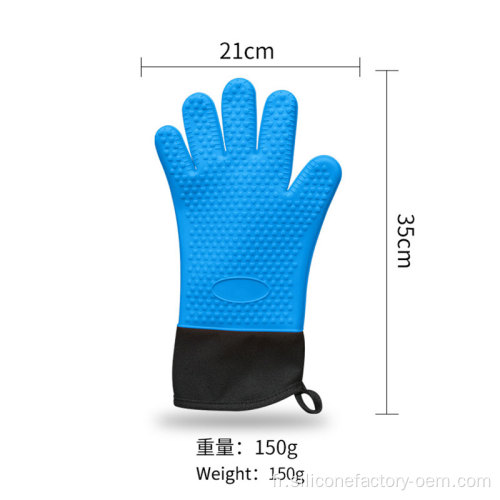 Gants en silicone cuisine gants de cuisson micro-ondes